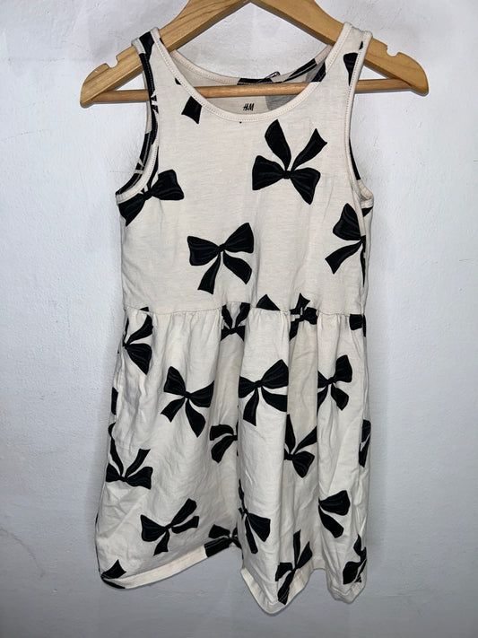 Bows tanktop dress 4-6y
