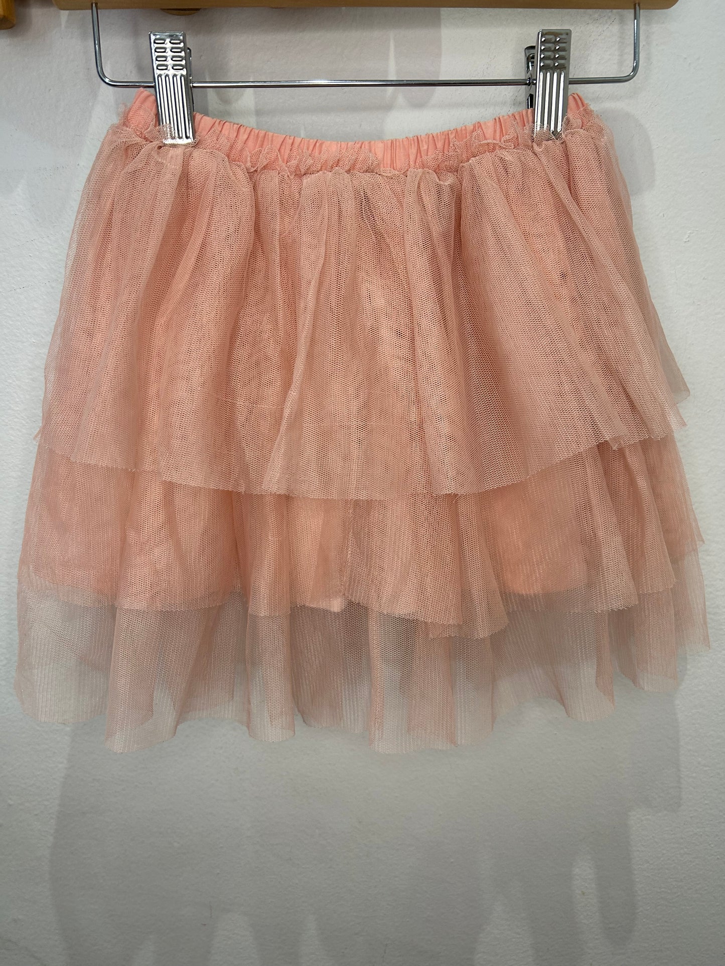 Peach tulle skirt 4-5y