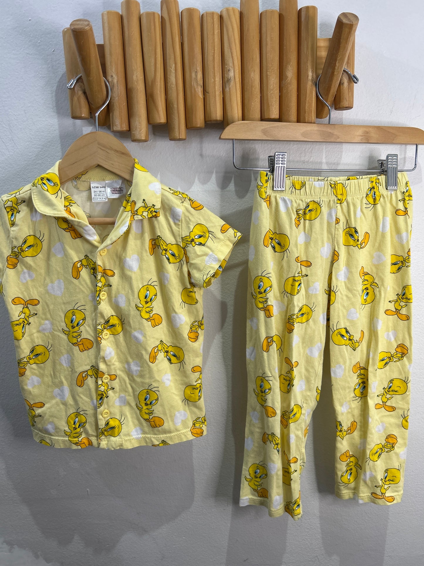 Tweety bird pyjamas 2y