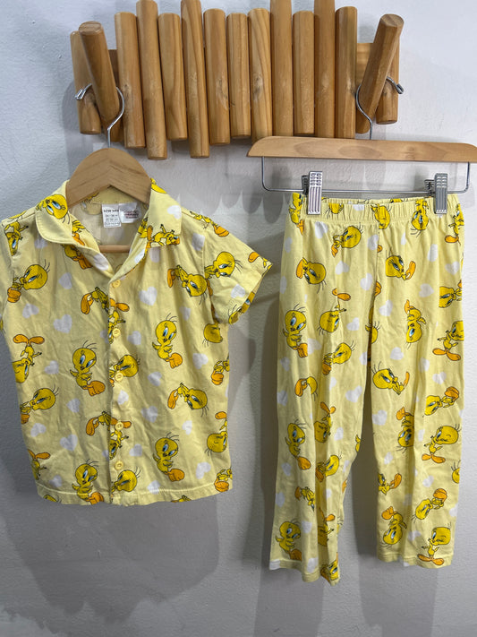 Tweety bird pyjamas 2y
