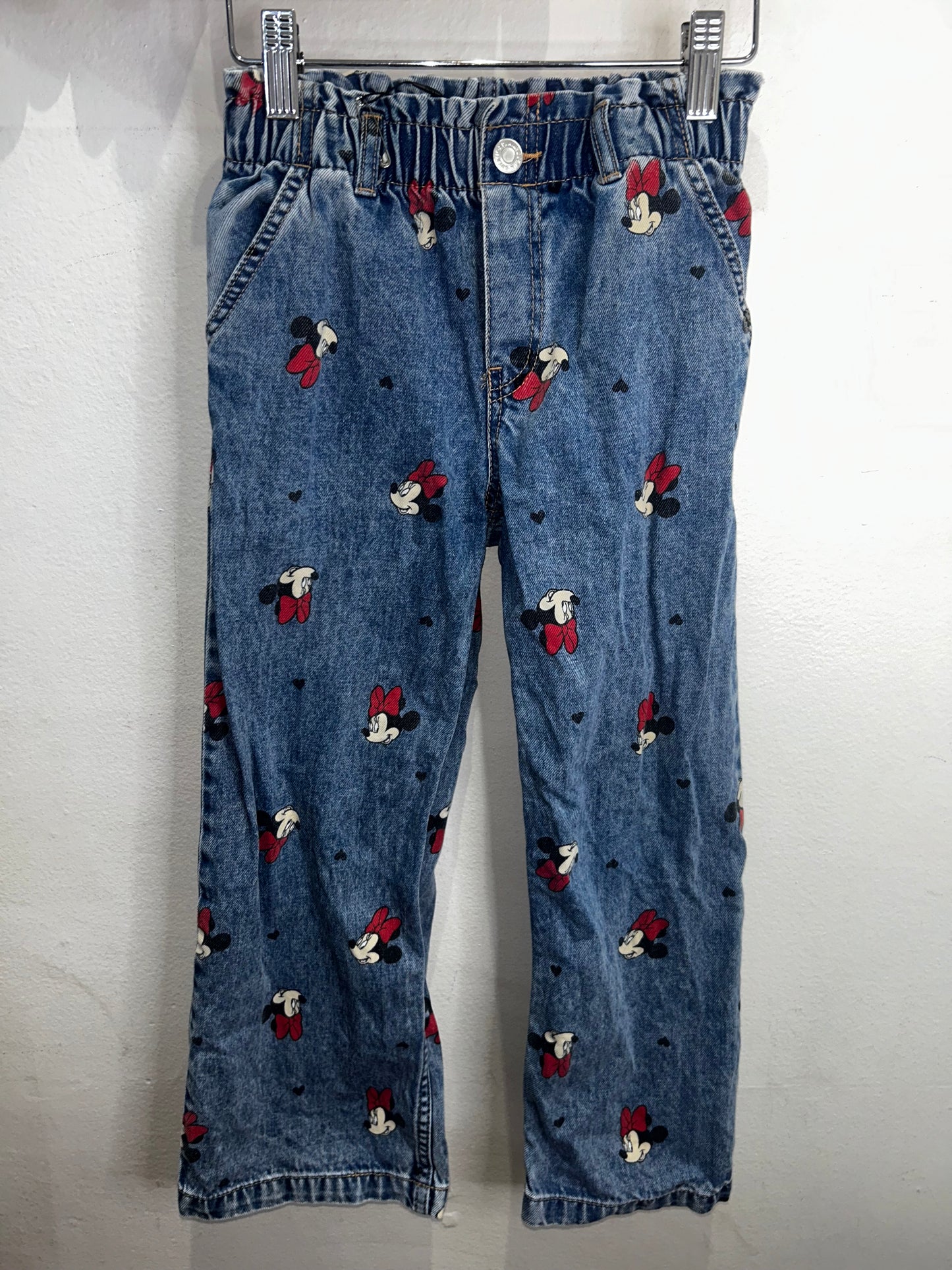 Minnie Mouse wide leg jeans 6-7y