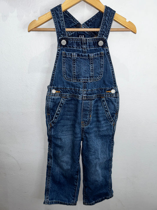 90s style denim romper 2y