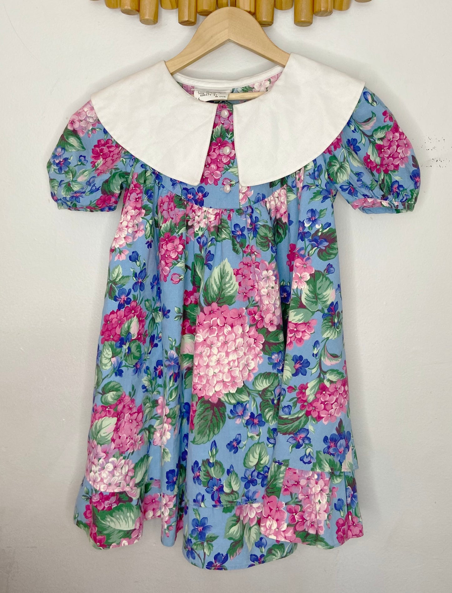 Vintage floral dress 3-4y