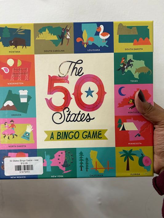 50 States Bingo Game - new