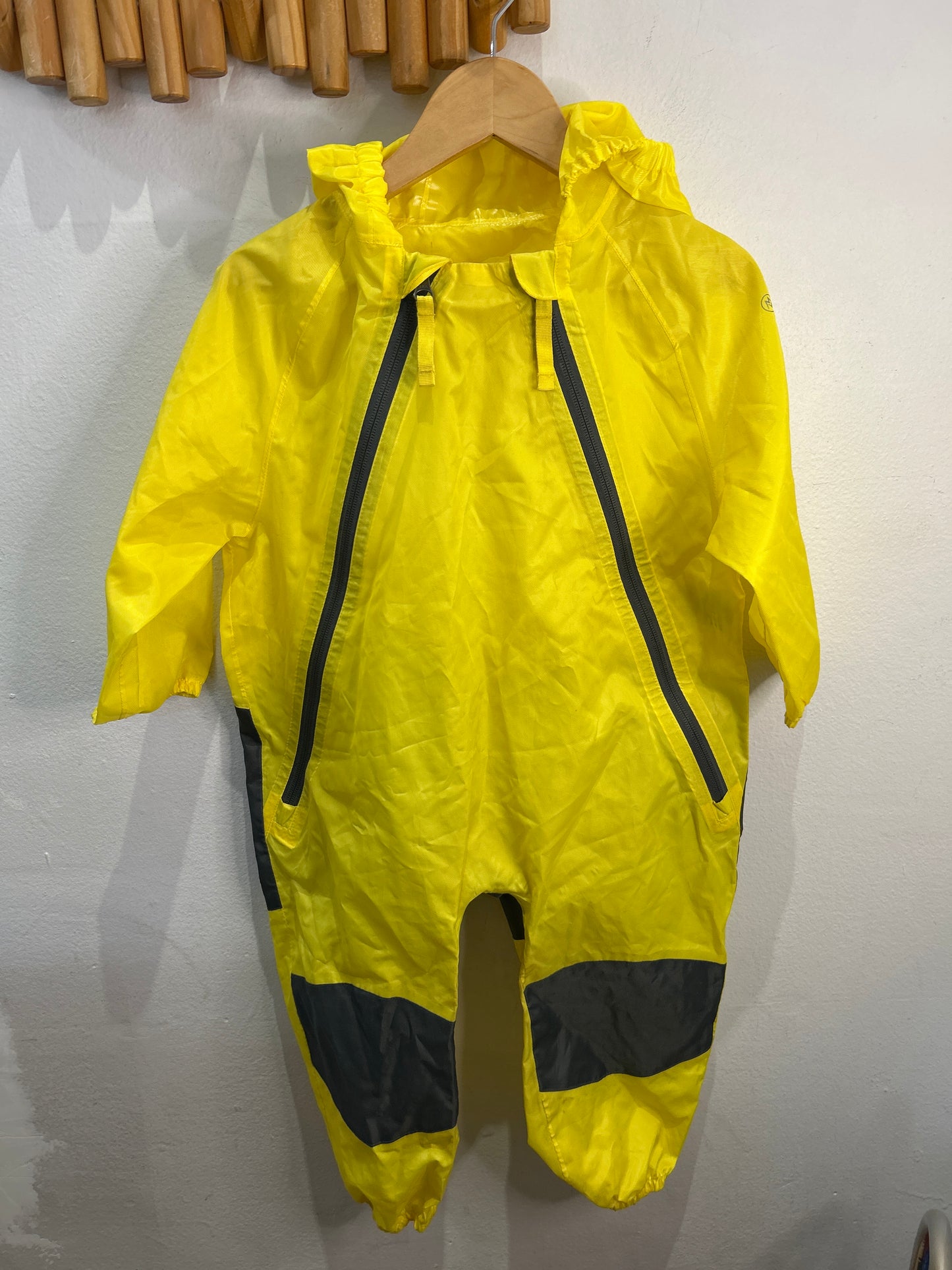 Cloudveil yellow rain romper 2y