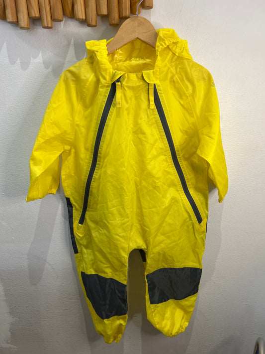 Cloudveil yellow rain romper 2y