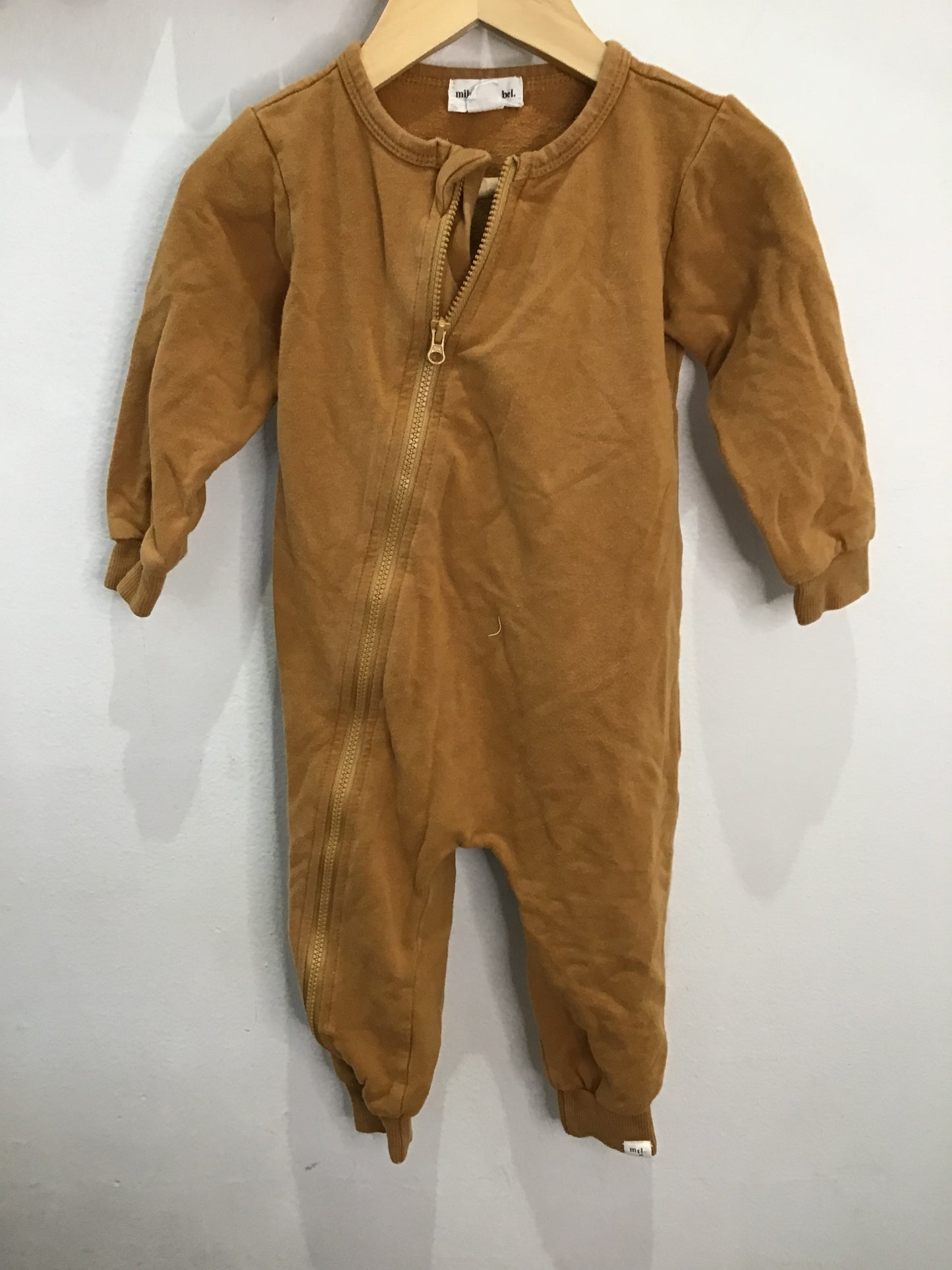 Miles the Label brown romper 12m*