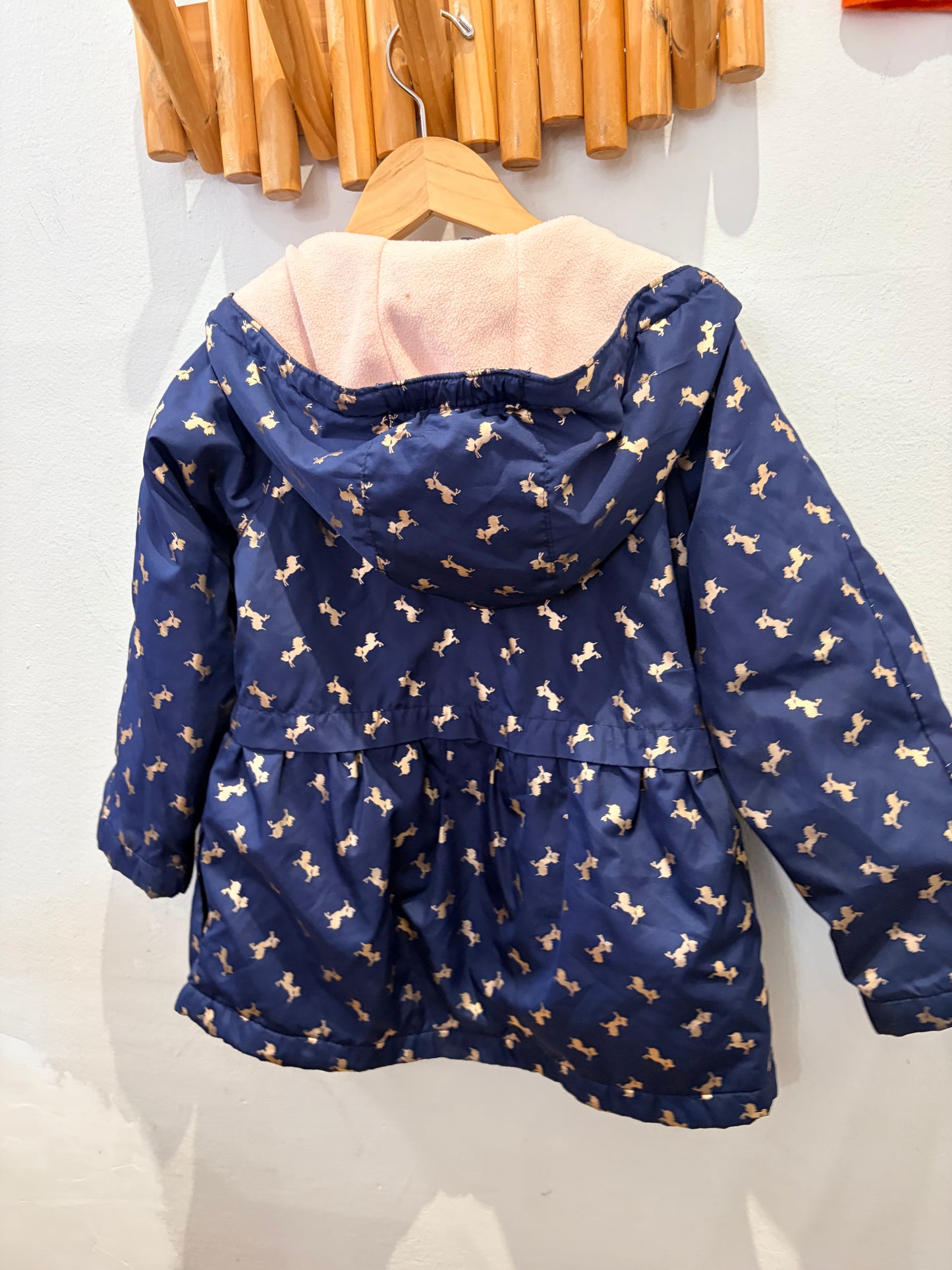 Unicorns fleece lined jacket 6y