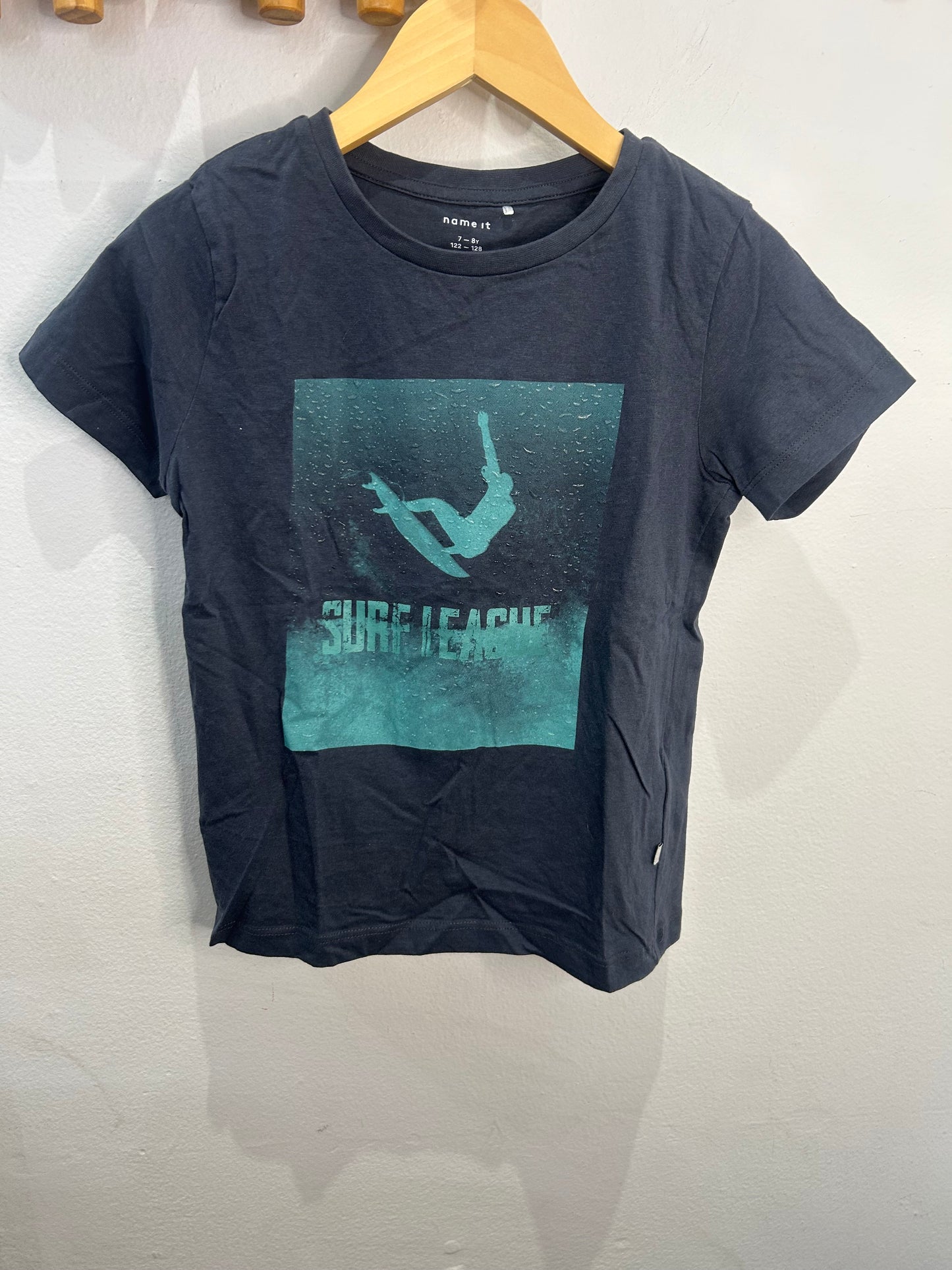Surf league droplets tee 7-8y