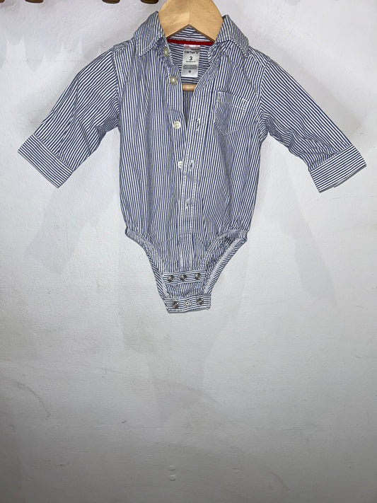Striped shirt onesie 3m