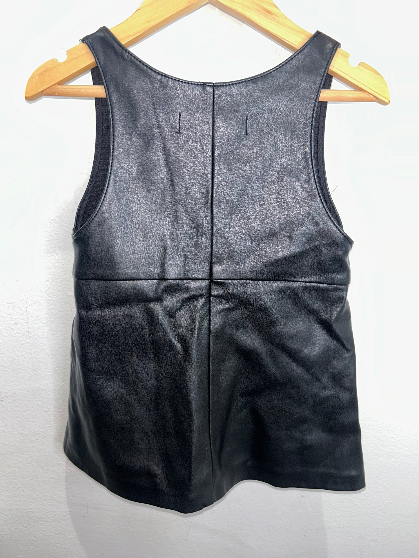 Faux leather romper 12-18m