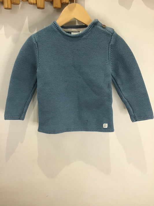 Blue knit sweater 3-4y
