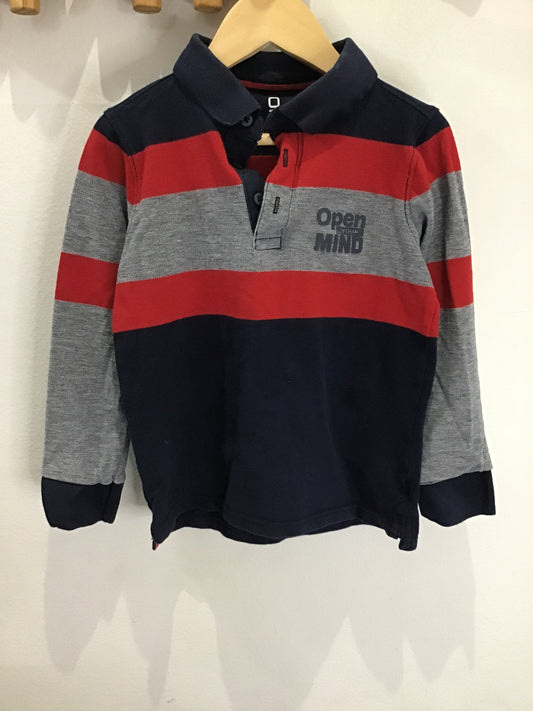 Red and blue rugby shirt 6y