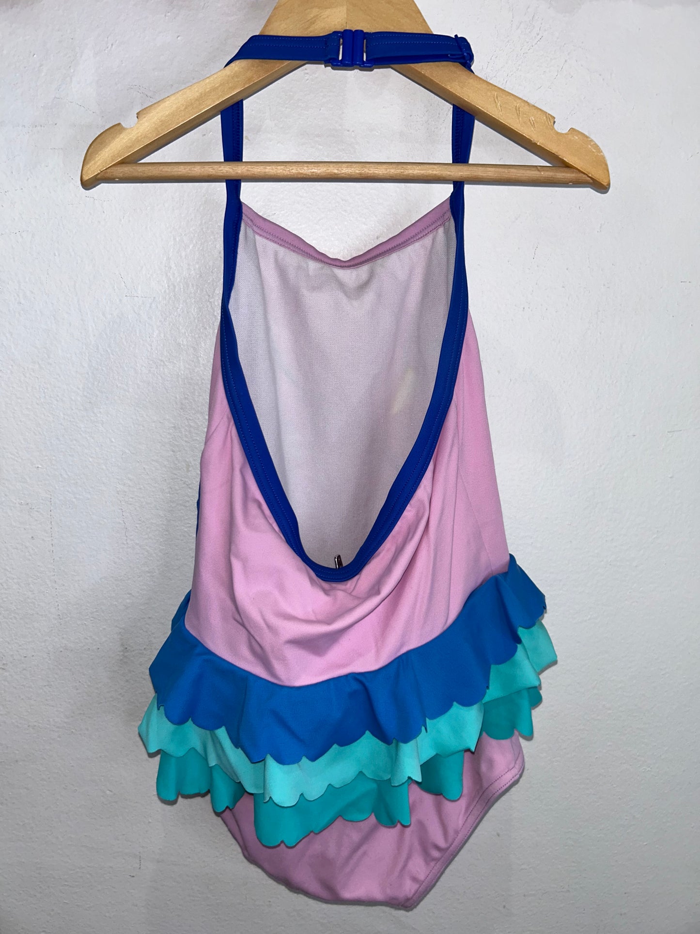 Mini Boden peacock swimsuit 6-7y