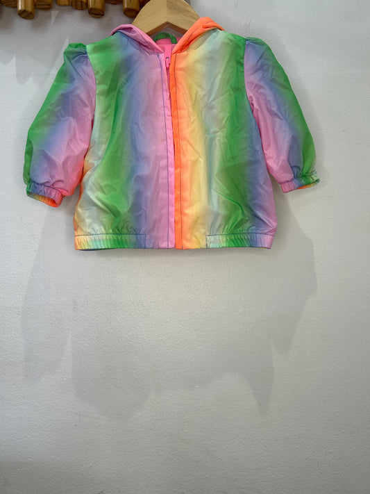 Neon shades raincoat 3-6m