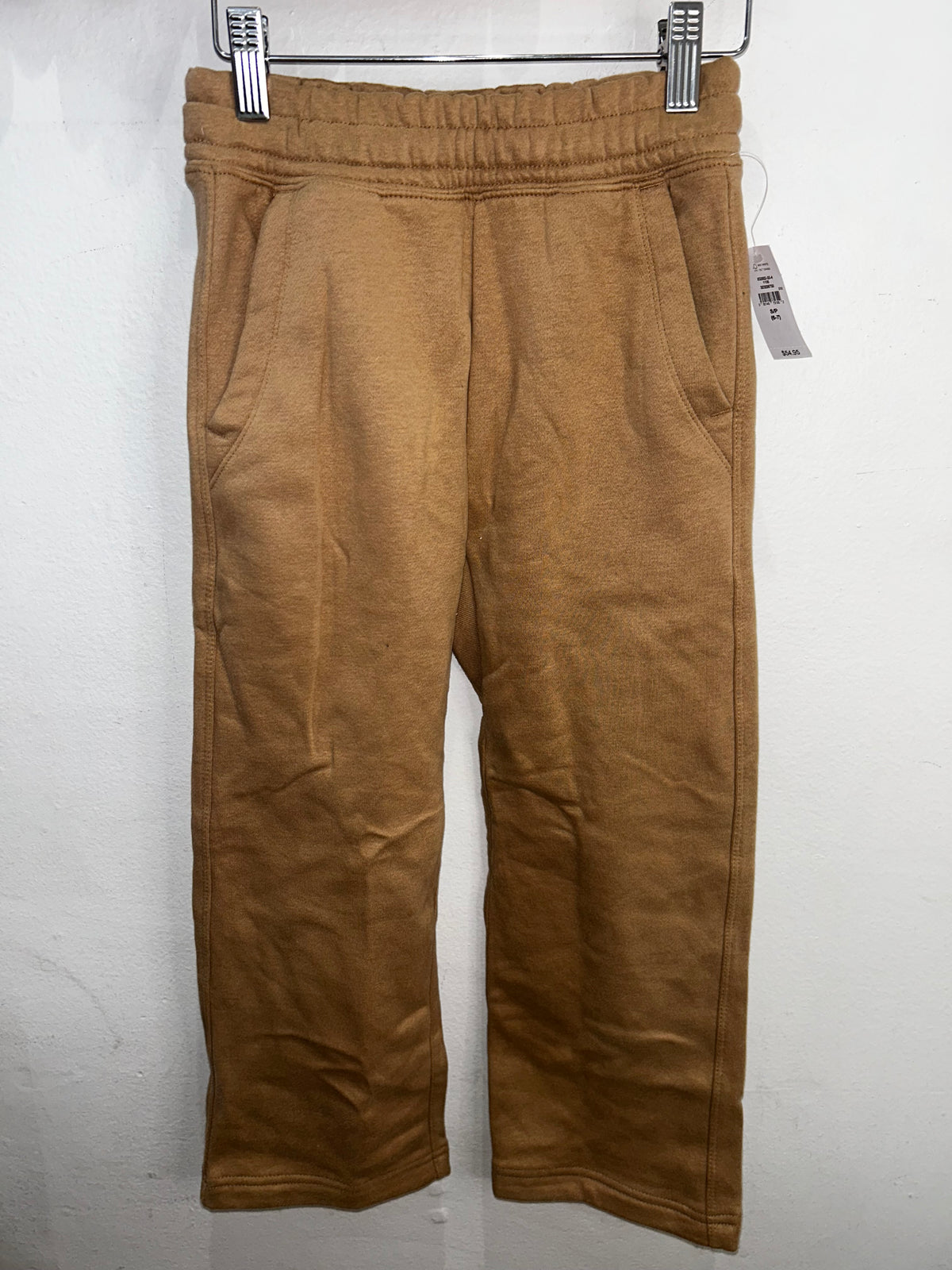 Almond widelegsweatpants-6-7y NEW