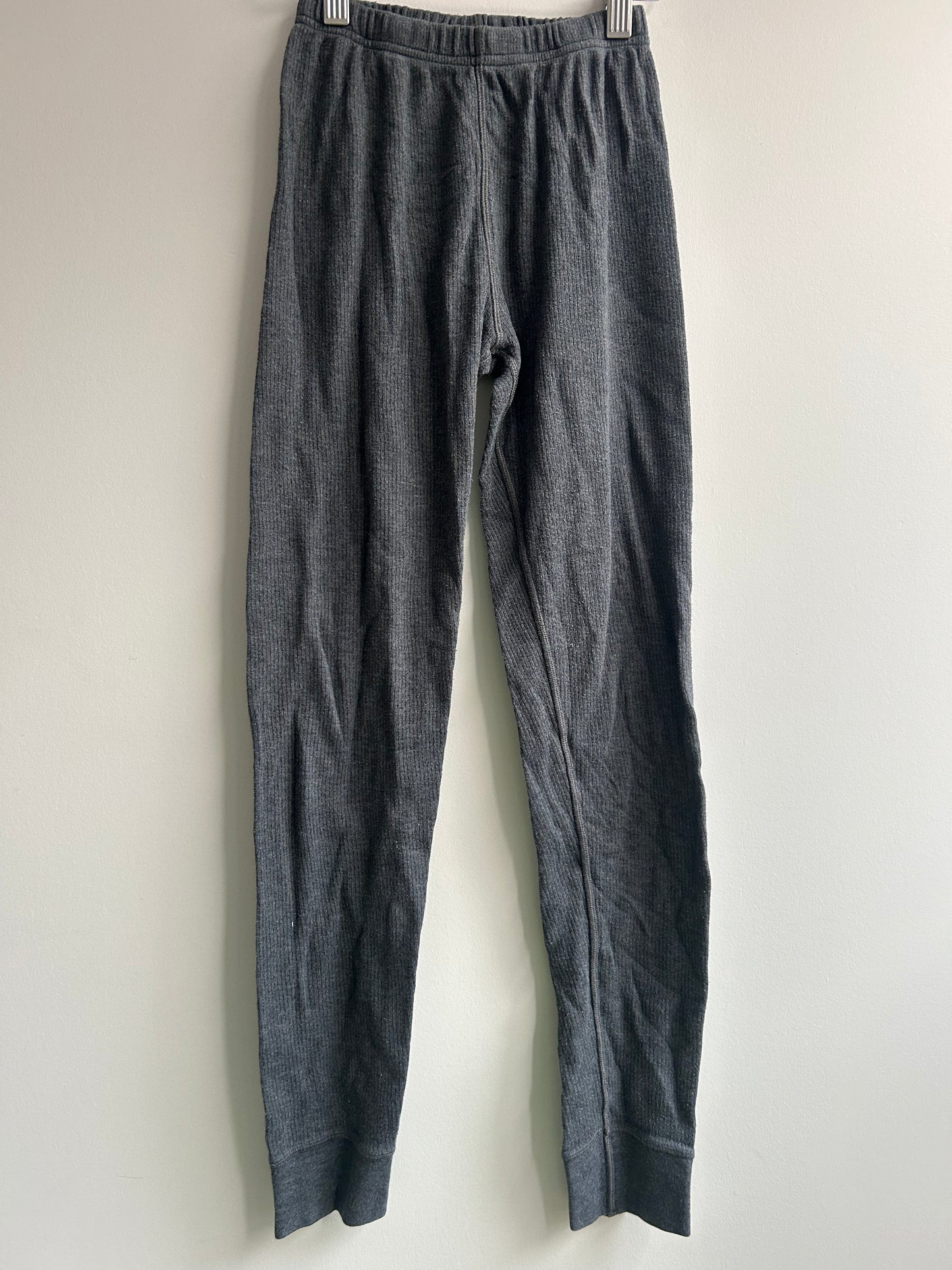 Pants grey cotton thermals 11-12y*