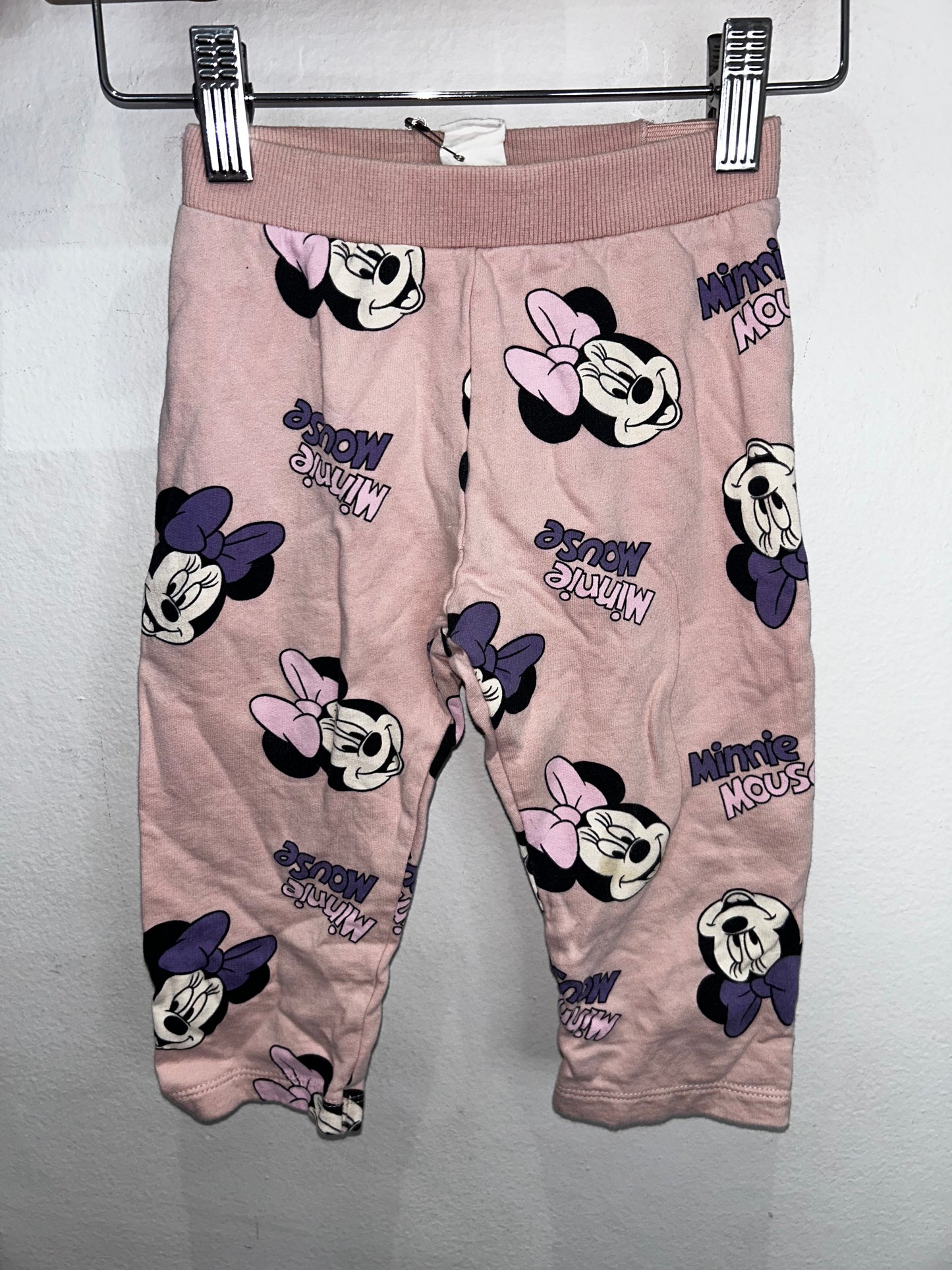 Minnie Mouse cotton joggers 12-18m