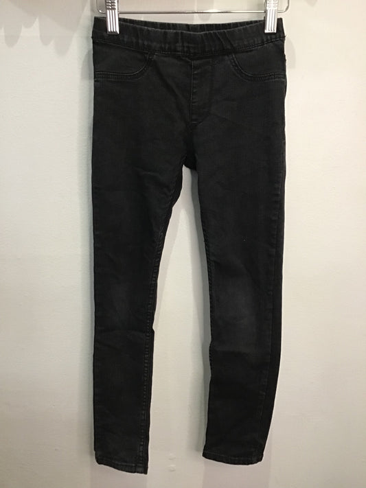 Black skinny jeggings 7-8y