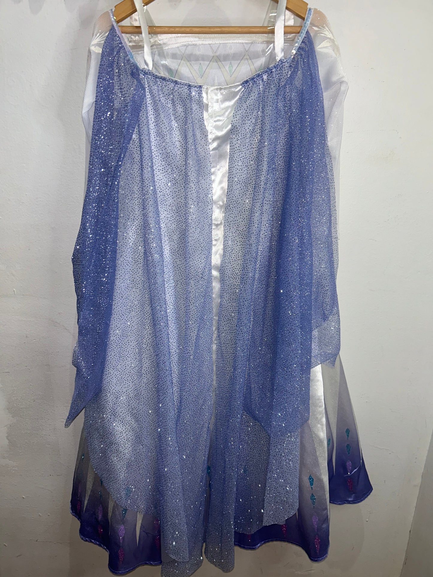 White and purple Frozen costume 5-6y