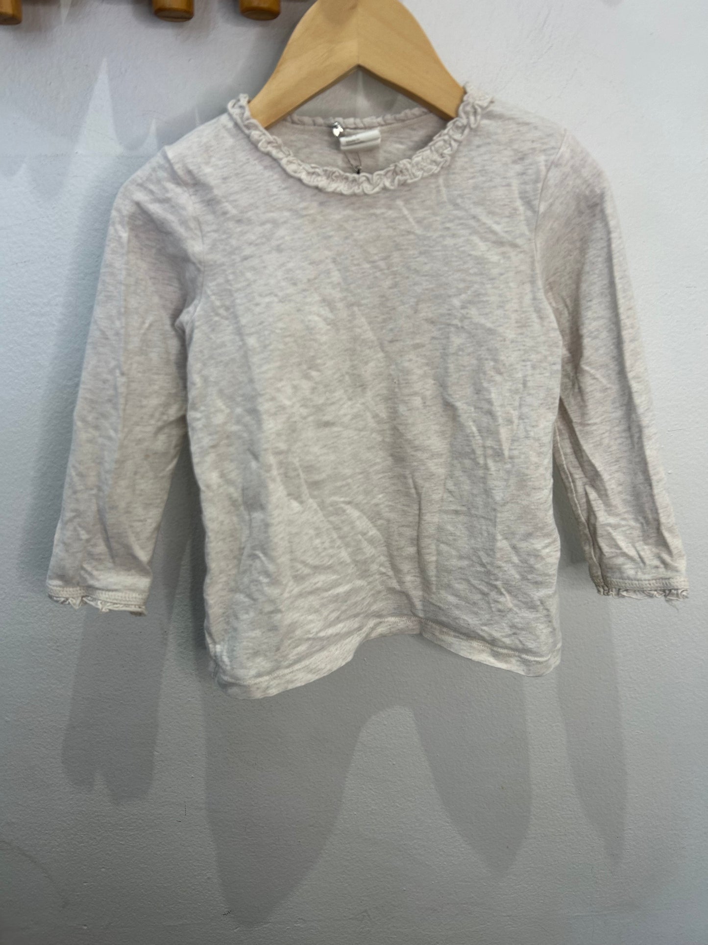 Melange frilly collar longsleeve 18-24m