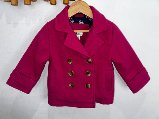 Hatley pink coat 2y