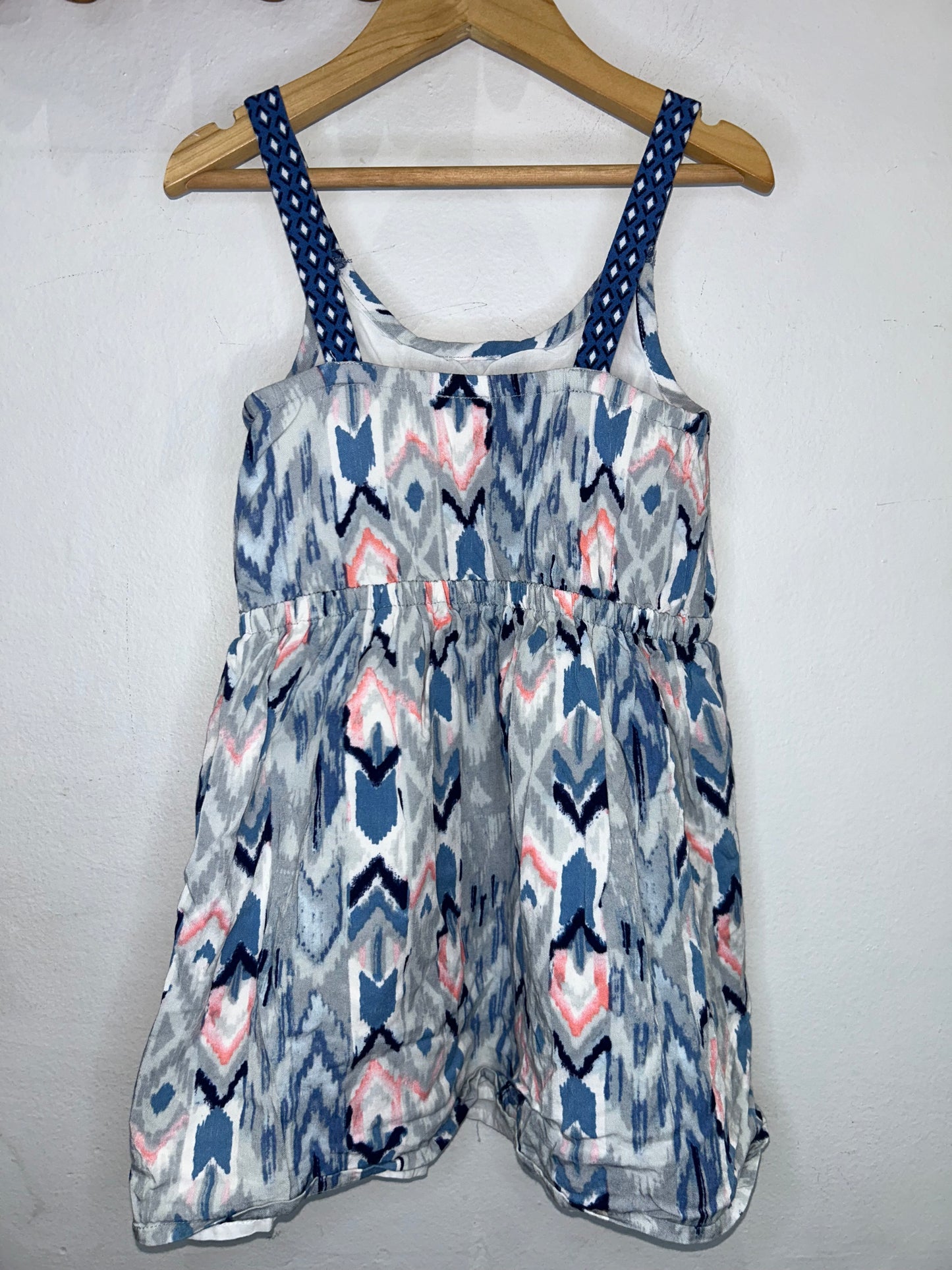 Blue print dress 5y