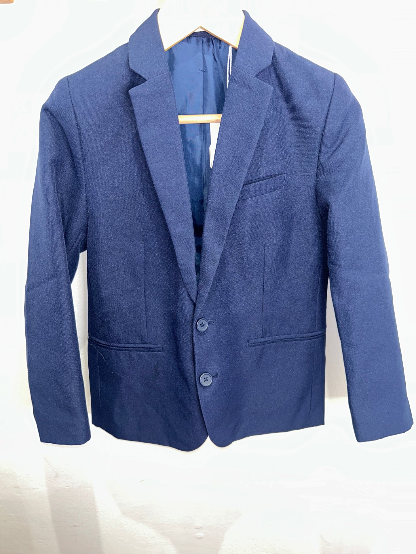 Navy suit and pants set 6-7y