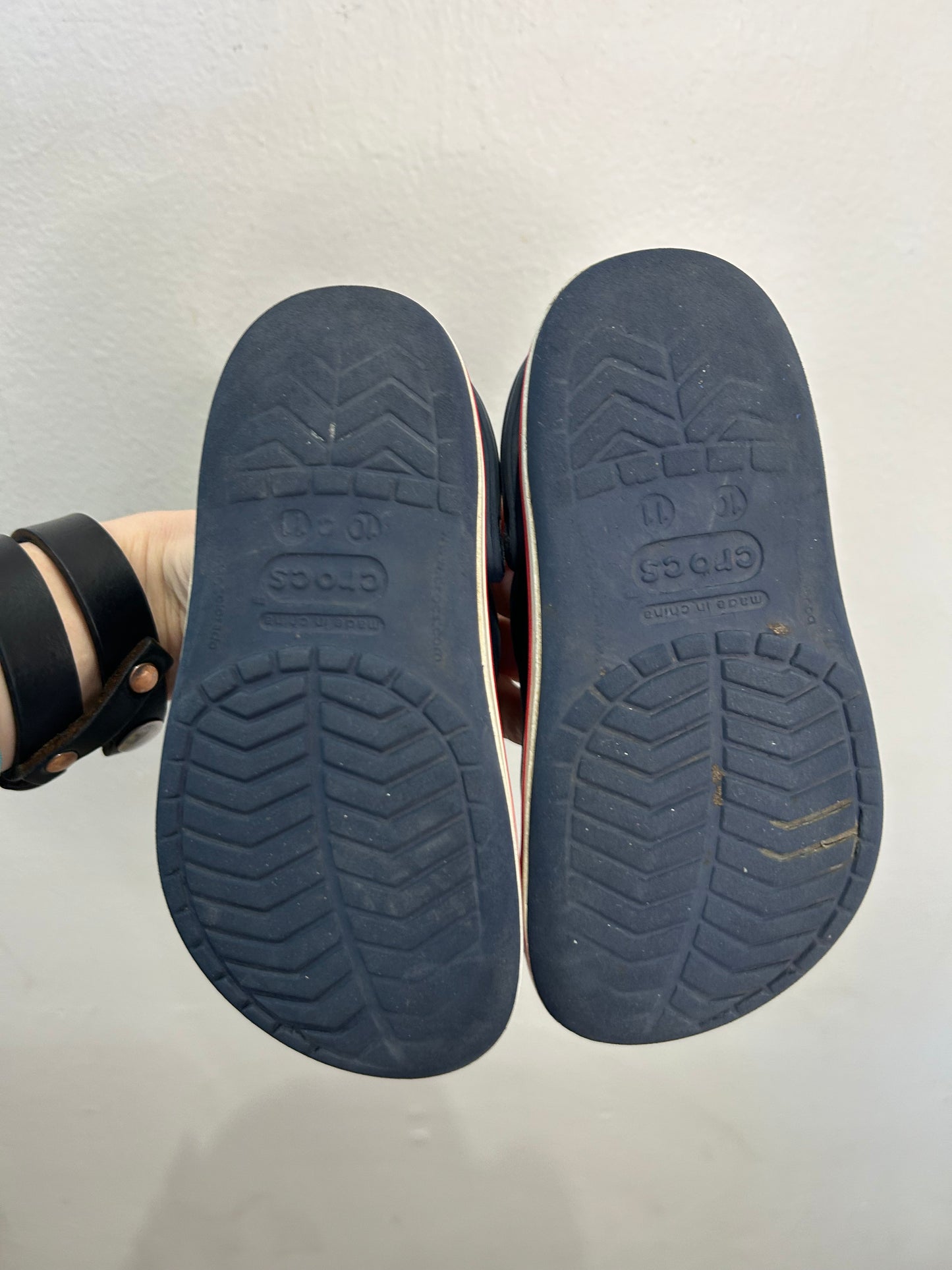 C11 navy Crocs