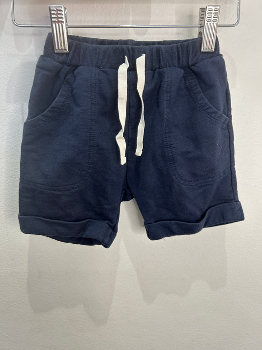 Navy jogger shorts 18-24m