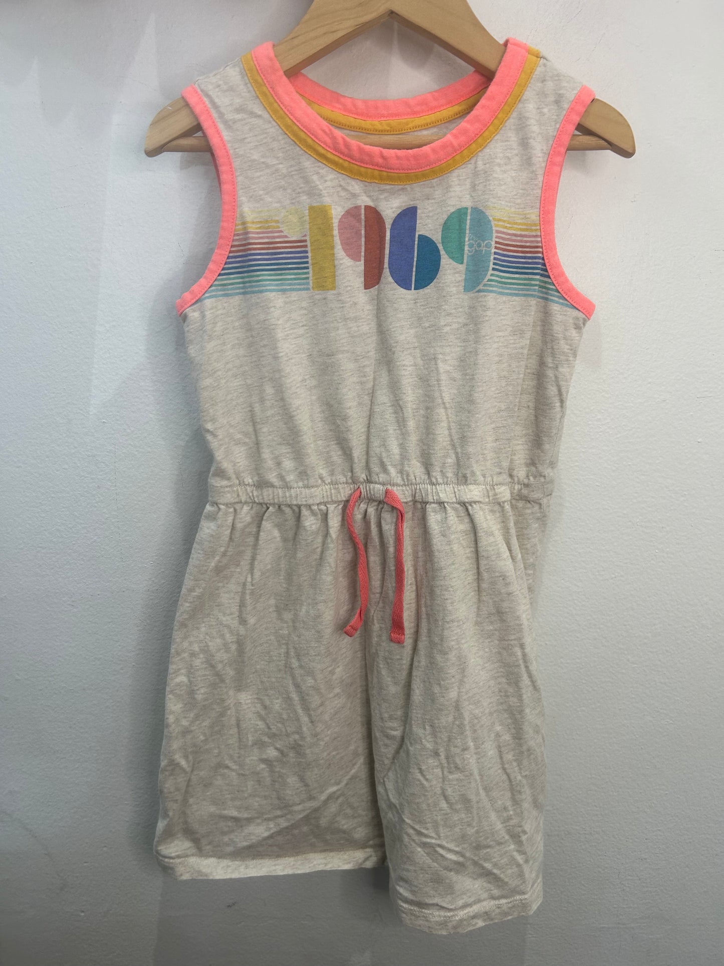 Gap neon detail dress 6-7y