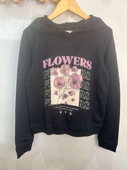 Flowers hoodie 7-8y