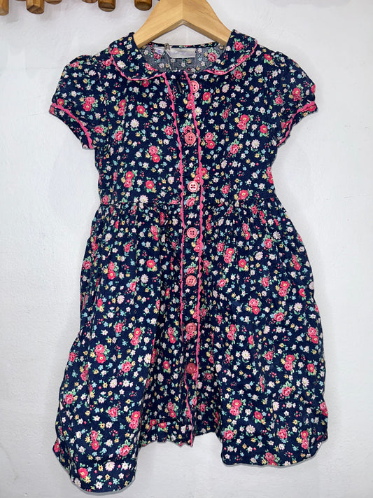 Side button dress 4y