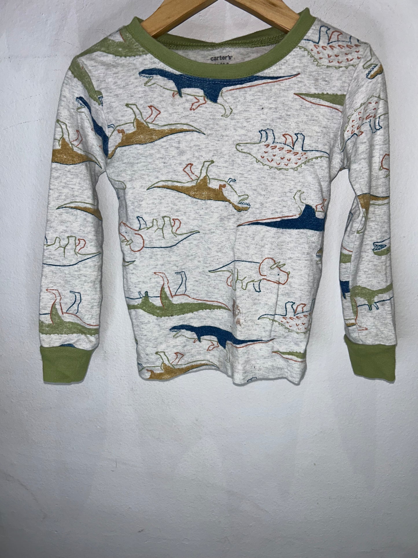 Grey dino pyjamas 4y