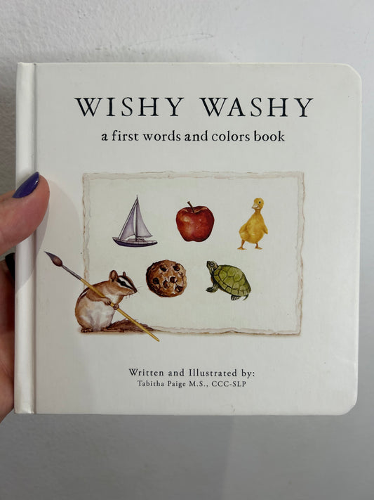 Wishy Washy first colours and words book