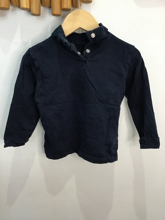 Turtleneck navy 18-24m