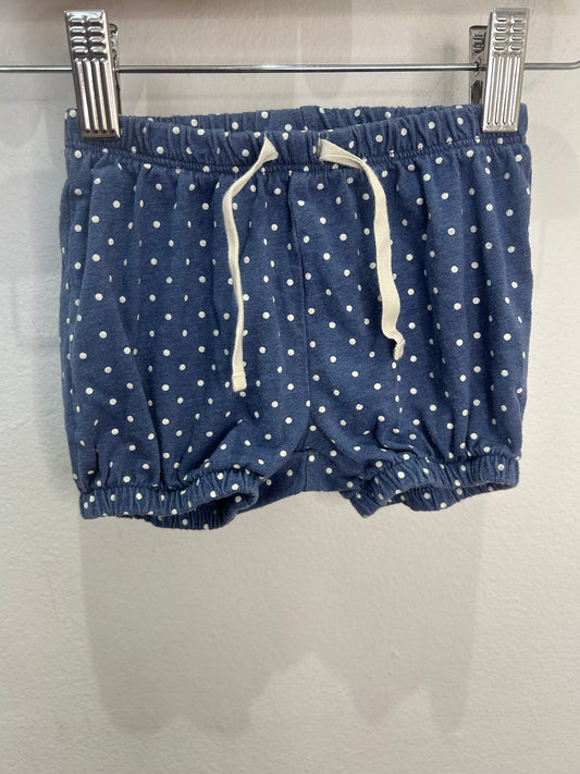 Blue dots bloomer shorts 18-24m