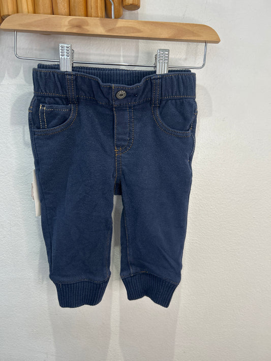 Stretchy jean style joggrs 6-12m