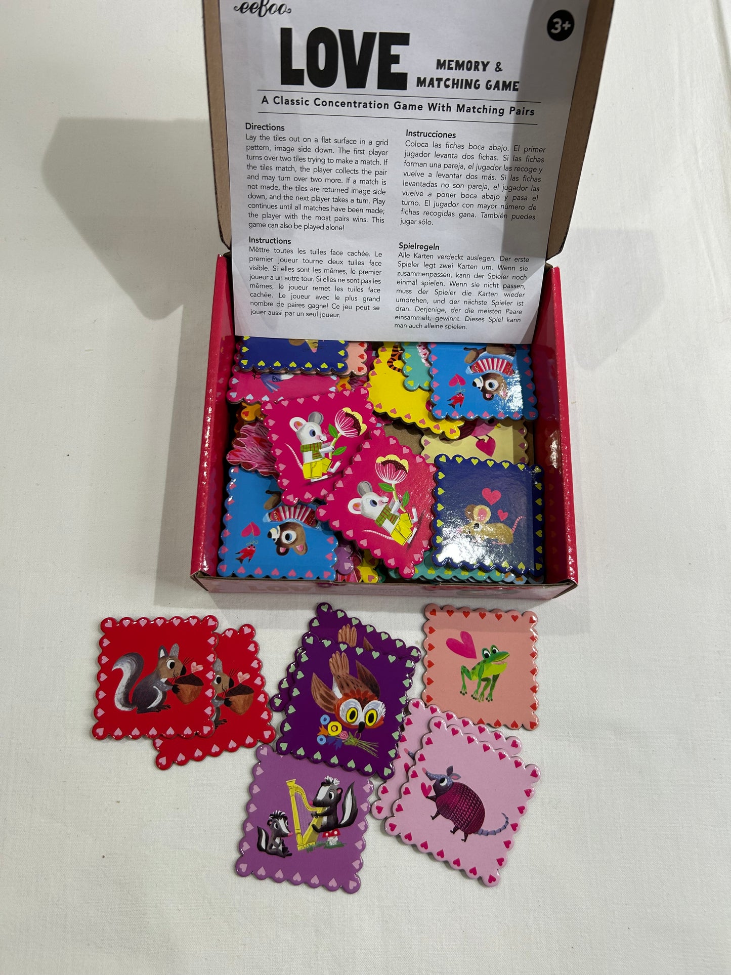 Love memory and matching game