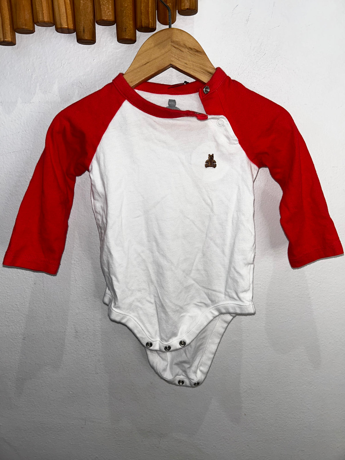 Red baseball onesie 6-12m