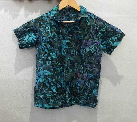 Groovy flowers shirt 8y