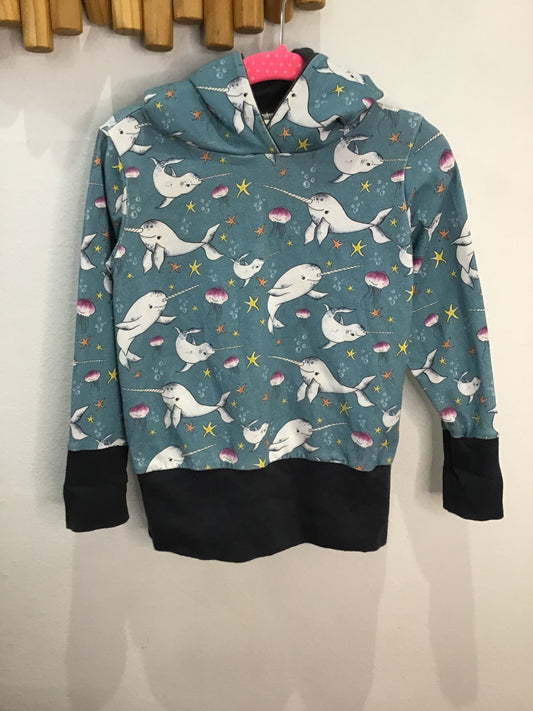 Hoodie narwhal 18-24m*