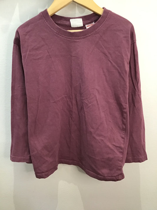 Longsleeve mauve 4-5y