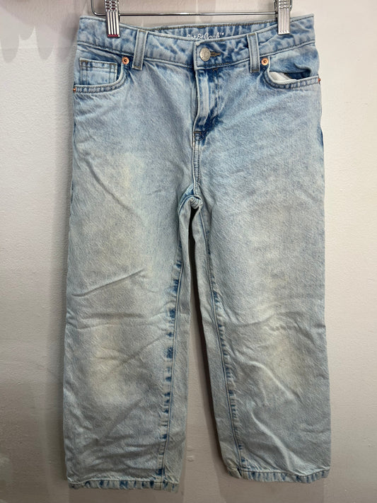 Light acid wash wide leg jeans 10y