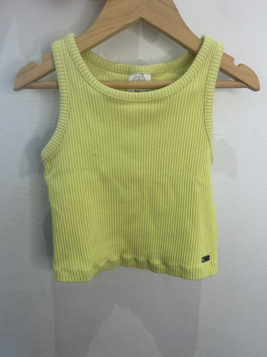 Neon ribbed tanktop 8y