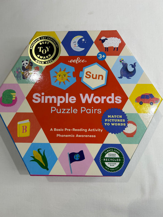 Eebo Simple Words puzzle pairs
