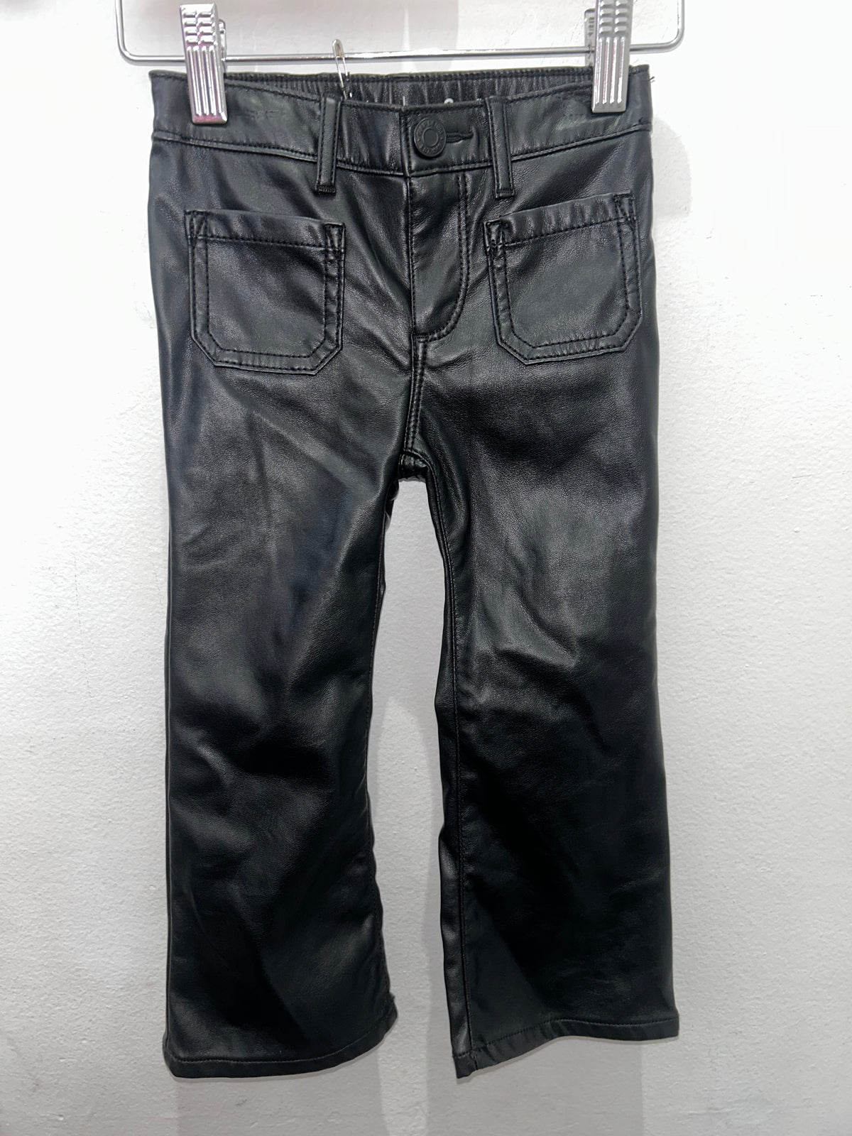 Faux leather flare pants 3y