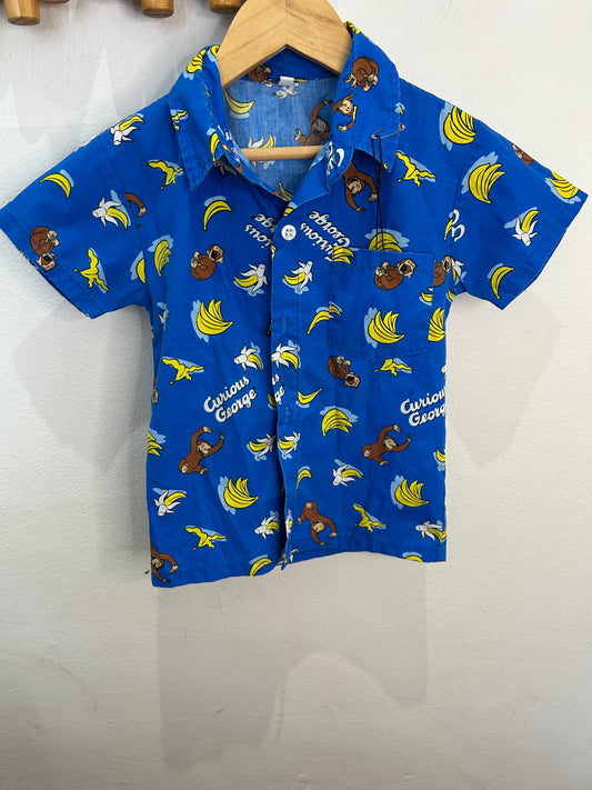 Curious George shirt 3y