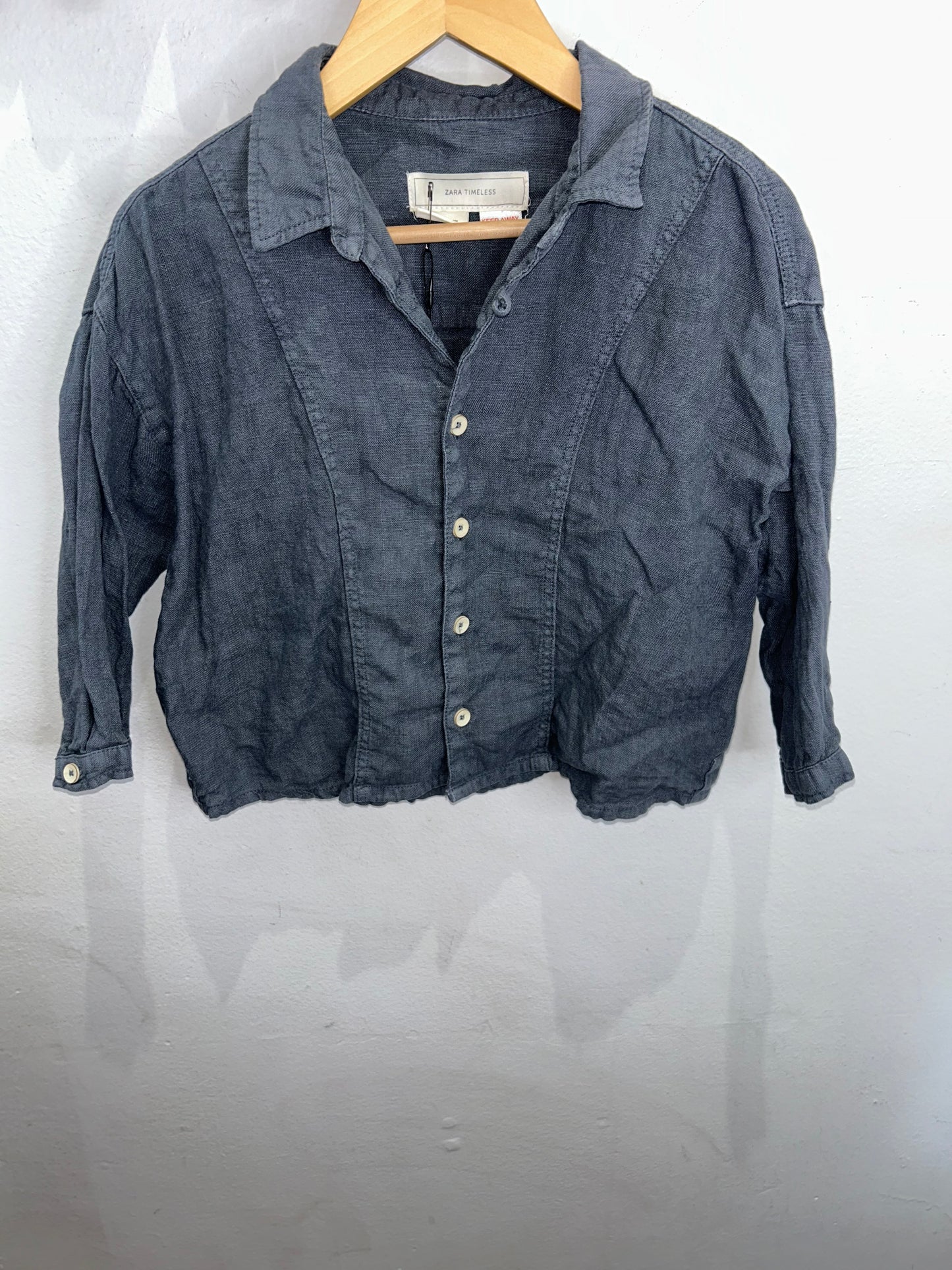 Grey linen shirt 4y