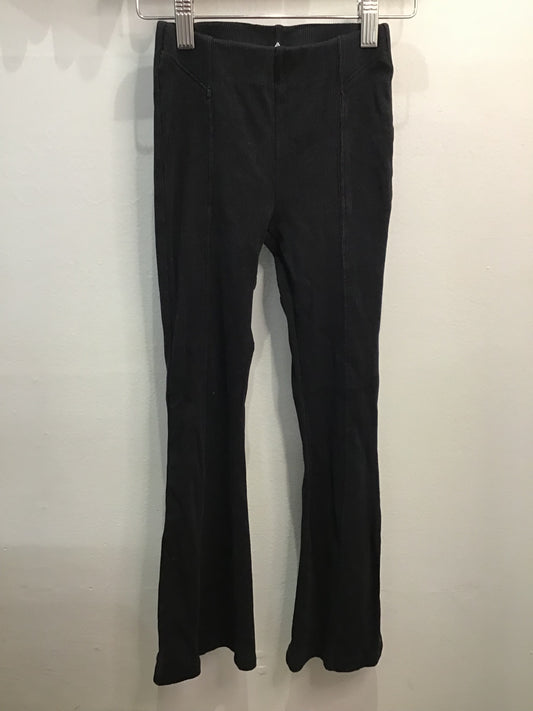 Black flare rib leggings 8y